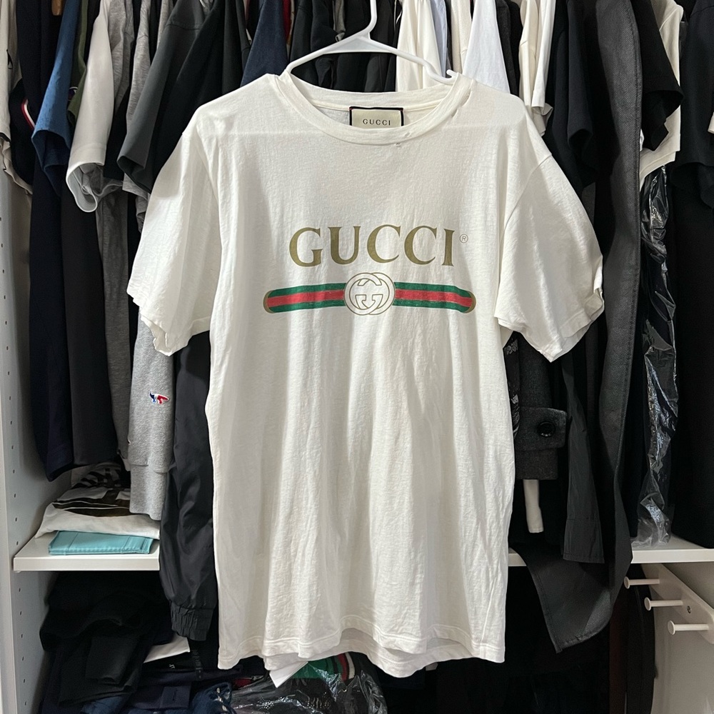 Gucci oversized distressed t shirt